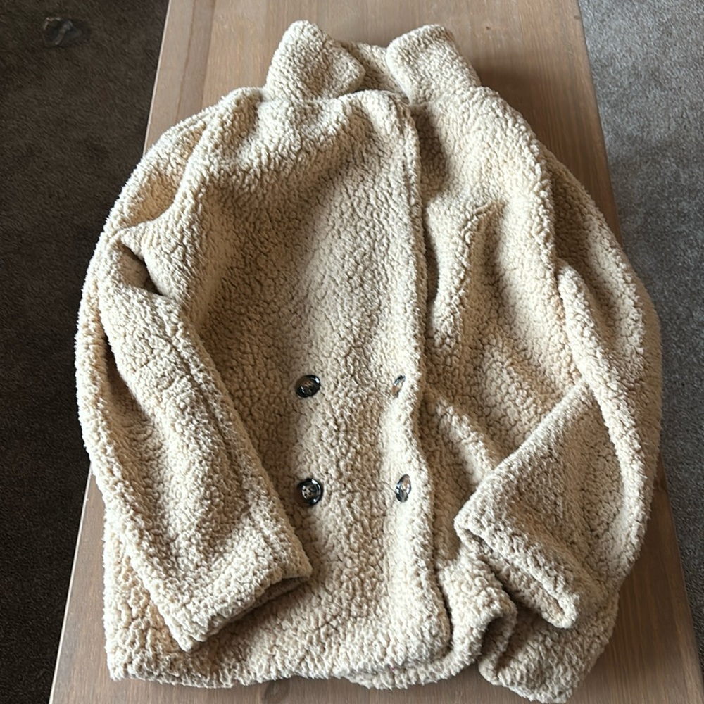 Teddy bear coat size L